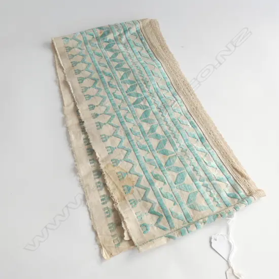 A hand embroidered double-sided skirt hem, Thar desert, NW India. 210 x 1780mm